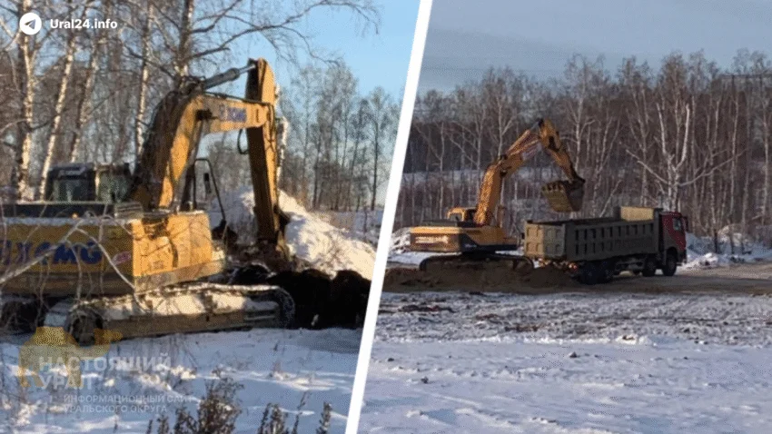 Под&nbsp;Челябинском на&nbsp;берегу водохранилища роют незаконный карьер