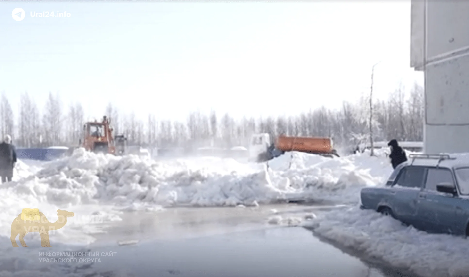 Потоп в&nbsp;Ноябрьске из‑за&nbsp;коммунальной аварии
